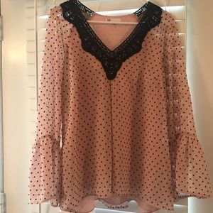 Pink Polka Dot Boutique Shirt